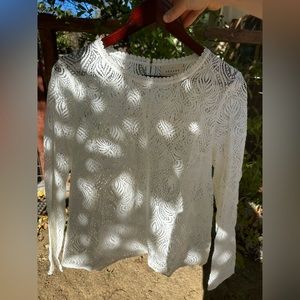 NWOT Sezane lace blouse - ecru